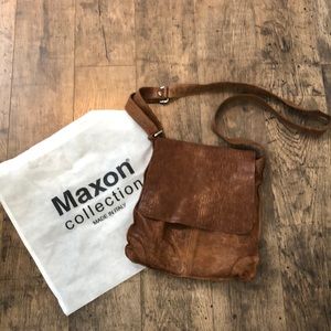 Maxon Collection Leather Crossbody Purse Bag